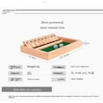 thumbnail image 5 of Shut The Box Game Juego de madera clásico de 12 números con dados, verde, adultos y niños (1 unidad), 5 of 5