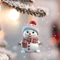 thumbnail image 2 of Christmas Decoration Pendant 2D Acrylic Cartoon Christmas Snowman Home Garden Christmas Tree Pendant Party Decoration Decora, 2 of 5