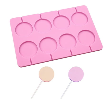 

1pc Silicone Lollipop Mold Round 8-hole Mold Kitchen Mold Supply with Sticks