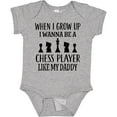 thumbnail image 3 of Inktastic Future Chess Player Like Daddy Boys or Girls Baby Bodysuit, 3 of 5