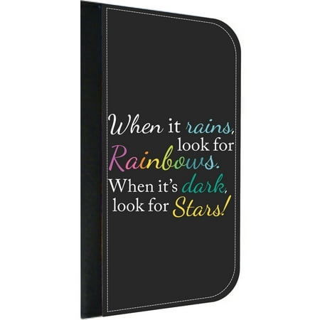 Look Cake - Look For Stars - Wallet Style Cell Phone Case with 2 Card Slots and a Flip Cover Compatible with the Apple iPhone 6 Plus and 6s Plus Universal