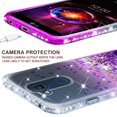 thumbnail image 5 of Compatible for LG X Power 3 Case, LG X5 2018 Case, LG X Charge 2 Case, with [Temper Glass Screen Protector] SOGA Diamond Liquid Quicksand Cover Cute Girl Women Phone Case [Clear/Purple], 5 of 6