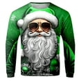 thumbnail image 4 of MIASHUI Chandail à Col Rond pour Garçons avec Père Noël pour un Style de Rue Décontracté au Quotidien Chaleur Hivernale Idéal pour Enfants Vert, 5-6 Ans, 4 of 4
