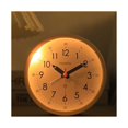 thumbnail image 3 of Reloj despertador analógico redondo con pilas for sala de estar, cocina, dormitorio, oficina, escuela, dormitorio, mesita de noche, despertador, 3 of 5