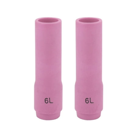 

Long Alumina Nozzle Cups for TIG Welding Torches Series 9/20/25 with Standard Set-Up and 17/18/26 with Stubby Set-Up - Model: 796F73 - #6 (3/8 ) - (2 PACK)