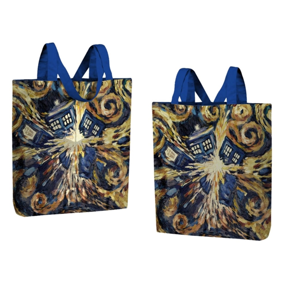 Doctor Who Large Tote Bag Van Gogh Exploding Tardis