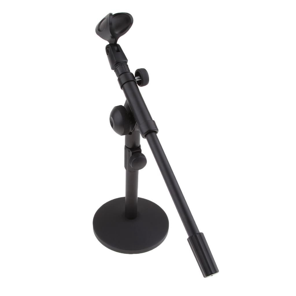 LeeQinersw 2 x Microphone Stand With Boom Arm 13inch For Dynamic Condenser Microphones