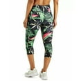 thumbnail image 3 of Ideology Women Palm-Print Cropped High Rise, Side Pockets Leggings, Black , S, 3 of 3