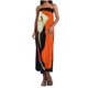 thumbnail image 1 of Vestido Casual de las Mujeres Primavera Verano sin Mangas sin Tirantes Vestido de Impresión Sexy, Desgaste Ligero de Poliéster, Lavado de Manos, 1 of 9