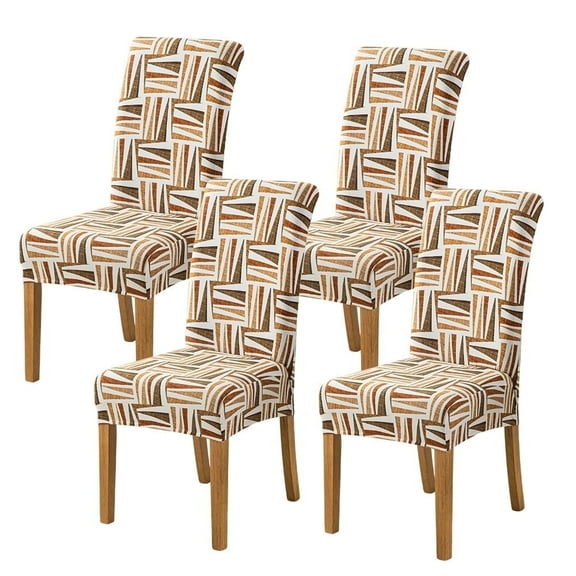 Y YUNHSOM Dining Room Chair Cover, Stretch Parson Chair Slipcover Removable Washable Chair Protector for Home, Restaurant, Banquet