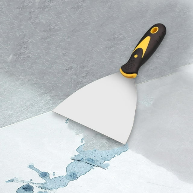 Herramienta para masilla, raspador de pintura de pared, compacto y versátil, de acero inoxidable para objetos pegajosos, reparación de paneles de yeso 6 pulgadas