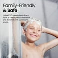 thumbnail image 6 of Peva 8G Bathroom Small Shower Stall Curtain Liner, 36" W X 72" H Narrow Size, Frost[186], 6 of 6