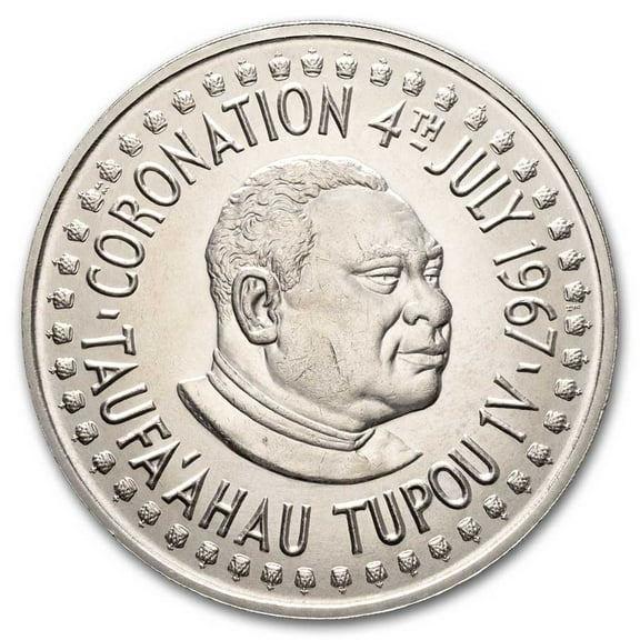 1967 Tonga 2 Pa'anga Taufa'ahau Toupou IV BU