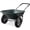 Dark Gray, variant on Best Choice Products Dual-Wheel Home Wheelbarrow Yard Garden Cart for Lawn, Construction - Pine Green