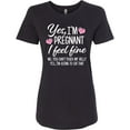 thumbnail image 3 of Inktastic Yes I'm Pregnant I Feel Fine No You Cant Touch My Belly Women's T-Shirt, 3 of 5