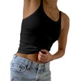 thumbnail image 3 of UVN Tank Tops for Women Ribbed Knit Sleeveless Tops Casual Camisoles Slim Fitted Basic Tank Tops, 3 of 7