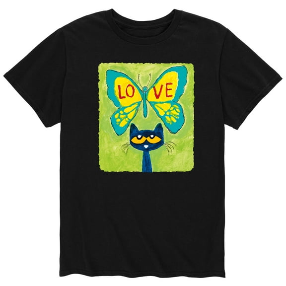 Pete The Cat - Love Butterfly - Men's Short Sleeve Graphic T-Shirt