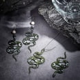 thumbnail image 4 of 1 caja de 12 dijes de serpiente acrílicos de estilo gótico con forma de boa, parte trasera plana, estrella, luna y corazón., 4 of 6