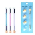 thumbnail image 2 of Sponge Silicone Nail Art Stylo à Double Tête Manucure Brosses Mini Stylo Manucure d'Impression, 2 of 6