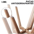 thumbnail image 4 of Sillas Tulip Tipo Eames Mirel Blancas Set de 2 Piezas Estructura Madera Asiento Acolchado, 4 of 10