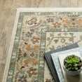 thumbnail image 3 of HomeRoots 10' X 13' Ivory Oriental Power Loom Stain Resistant Area Rug With Fringe, 3 of 10