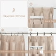 thumbnail image 5 of DriftAway 100% Blackout Pinch Pleat Faux Linen Textured Window Curtains for Living Room 52 inch Wide by 84 Inch Long for Bedroom Full Light Blocking Drapes Back Tab 2 Panels Dark Linen, 5 of 5