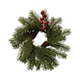 thumbnail image 5 of CozeLy Christmas Wreath Artificial Needle Red Wreath for Front Door Window Winter Wreath, Christmas Hanging Decorations Holiday Door Decor, 5 of 5