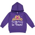 thumbnail image 2 of Inktastic 4th Birthday Princess Girls Crown Toddler Hoodie, 2 of 4