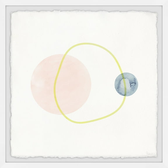 Parvez Taj Unperfect Yellow Ring Framed Wall Art