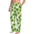 thumbnail image 6 of Salouo Green Kiwi Print Pajama Pants for Men, Lounge Pants Elastic Waistband Casual Men's sleepwear Loungewear Sleep Pajama Pant -XX-Large, 6 of 7
