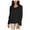 Black - black, variant on Style & Co. Womens Smocked Hem Pullover Blouse, Black, Medium