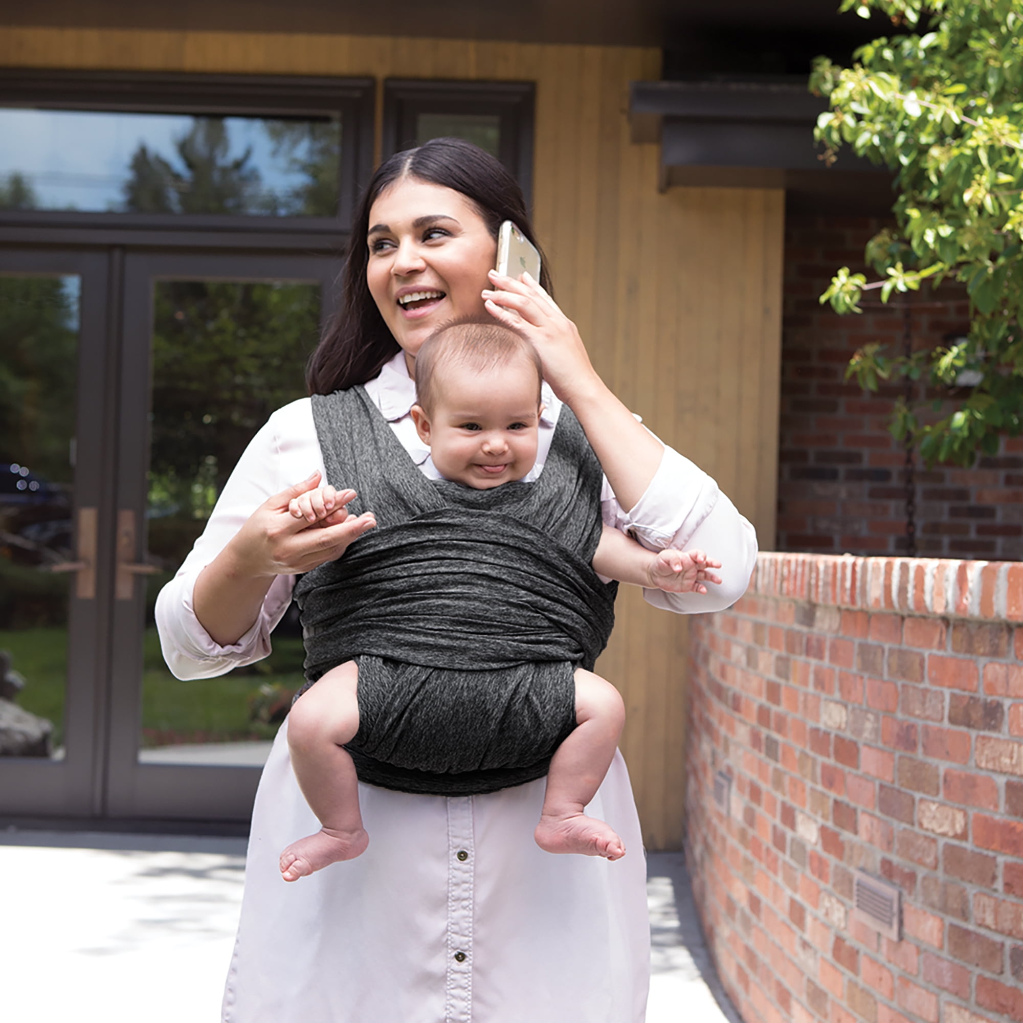 Boppy Comfyfit Baby Carrier Heathered Gray