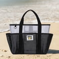 thumbnail image 5 of Mesh Beach Bag For Women Small Beach Bag Sandproof Foldable Swim Pool Bag With 8 Pockets For Travel, 5 of 5