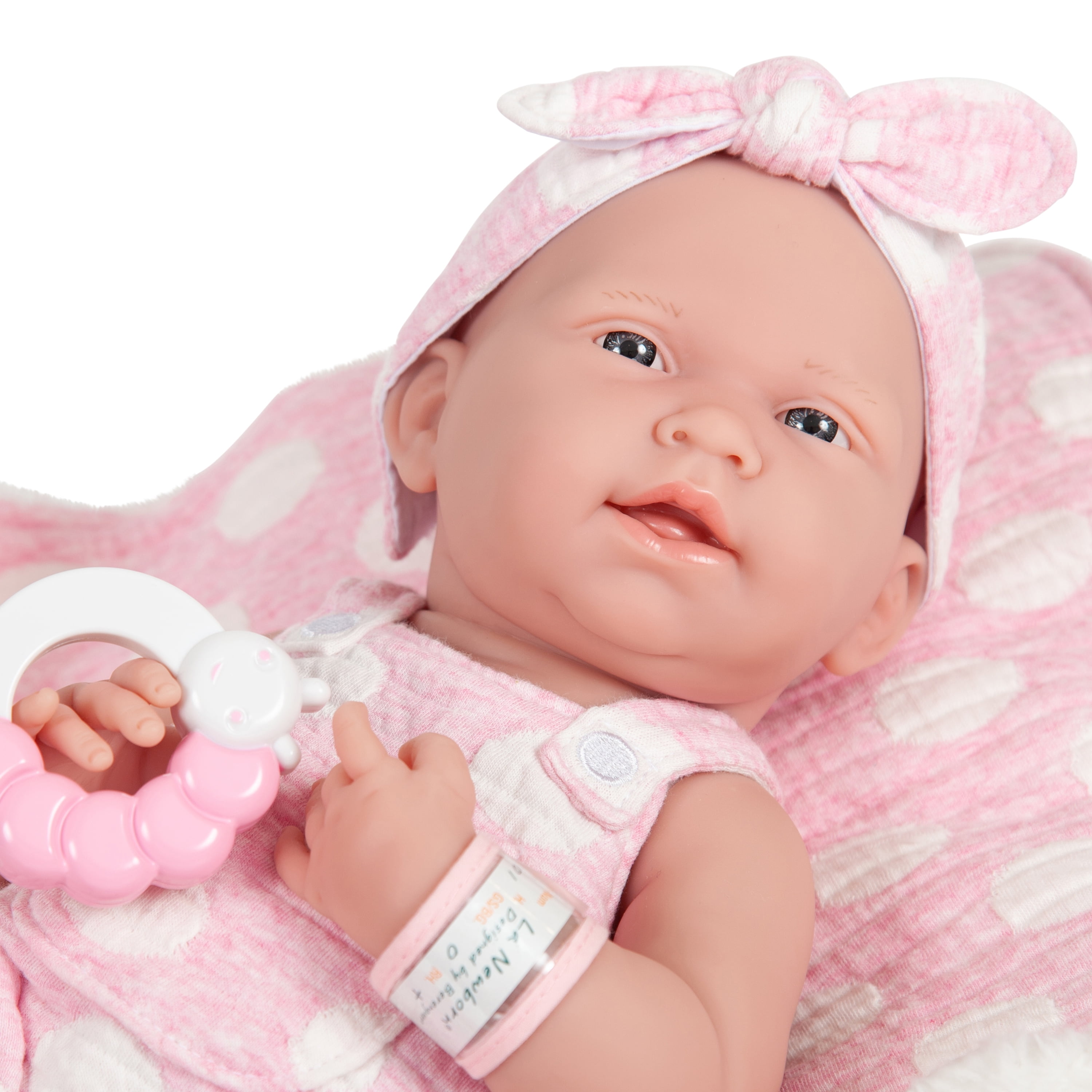 JC Toys La Newborn All-Vinyl-Anatomically Correct Real Girl 15" Baby Doll in Pink and Deluxe Accessories, Designed Berenguer. Walmart.com