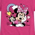 thumbnail image 3 of Disney Jr - Minnie With Figaro  - Toddler & Youth Girls Short Sleeve Graphic T-Shirt, 3 of 5