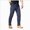 A42-Blue, variant on Men's Baggy Cargo Pants Elastic Drawstring Parachute Cargo Pants Casual Loose Fit Joggers Hiking Pants with Pockets AG XL