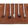 UJ Ramelson Co Royal Arms Stock Inletting Tools with 5 Pocket Leather Tool Roll, Gunsmith 5