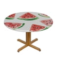 thumbnail image 3 of Nawypu Fitted Tablecloth for Round Table,Summer Red Watermelon White Table Cover with Elastic Edge Waterproof Table Cloth,Watercolor Fruit Minimalist Art Circle Table Covers for Kitchen Indoor, 3 of 7