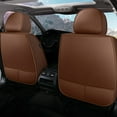 thumbnail image 3 of Tuqiang Car Seat Covers Leather Set for Acura for TL 2004-2014 5-Seat Car Seat Covers - Full Leather Set Coffee, 3 of 7