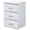 White, variant on Finch Belmont Contemporary Nightstand End Table with 3 Drawers, Black