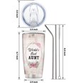 thumbnail image 6 of Aunt Tumbler Best Aunt Ever Gifts for Women’s Day Birthday Valentine Mother''s Day Valentine''s Day Travel Mug Stainless Steel Tumbler 20 Oz, 6 of 6