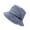 Navy, variant on Bucket Hat for Outdoor Sunscreen Shading Breathable Denim Fisherman Cap with Washed Solid Color—Uni Sun Headwear Black