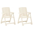 thumbnail image 5 of vidaXL 3 Piece Folding Bistro Set Plastic White, 5 of 9