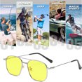 thumbnail image 5 of Trendy fashion sunglasses, personalized double beam street shooting sunglasses, made of metal, 5 of 5