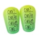 thumbnail image 4 of Mini espinilleras para jugadores de fútbol, 2 piezas, espinilleras pequeñas, espinilleras, protección para espinilleras para adultos, espinilleras de Amarillo Verde S, 4 of 8