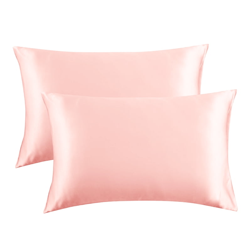 Silk Pillow Case Satin Pillowcase 2 Set for Hair Skin Envelope Closure Standard 