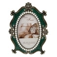 thumbnail image 1 of Bearachild Exhibición de imagen independiente acabada en relieve con marco de fotos enjoyado Decoración del hogar Verde 6 pulgadas, 1 of 1