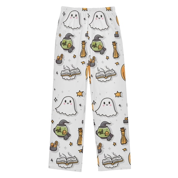 FORMRS Boys Pajama Pants with Pockets Size 6-8Y Kids Lounge Sleep Bottoms, Magical Halloween
