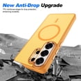 thumbnail image 2 of For Samsung Galaxy S26 Phone Case,Anti-fingerprint Matte Translucent Back,Compatible with Mag-Safe,Shockproof Anti-fall Drop Protection,Ultra Slim Durable Thin Fit Rugged Phone Case,Orange, 2 of 7