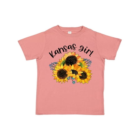 

Inktastic Kansas Girl with Sunflowers Gift Toddler Toddler Girl T-Shirt